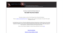 Desktop Screenshot of jfk.deeppoliticsforum.com